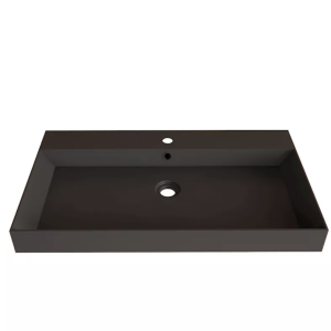 Wastafel | Lako | Mat zwart 80 cm