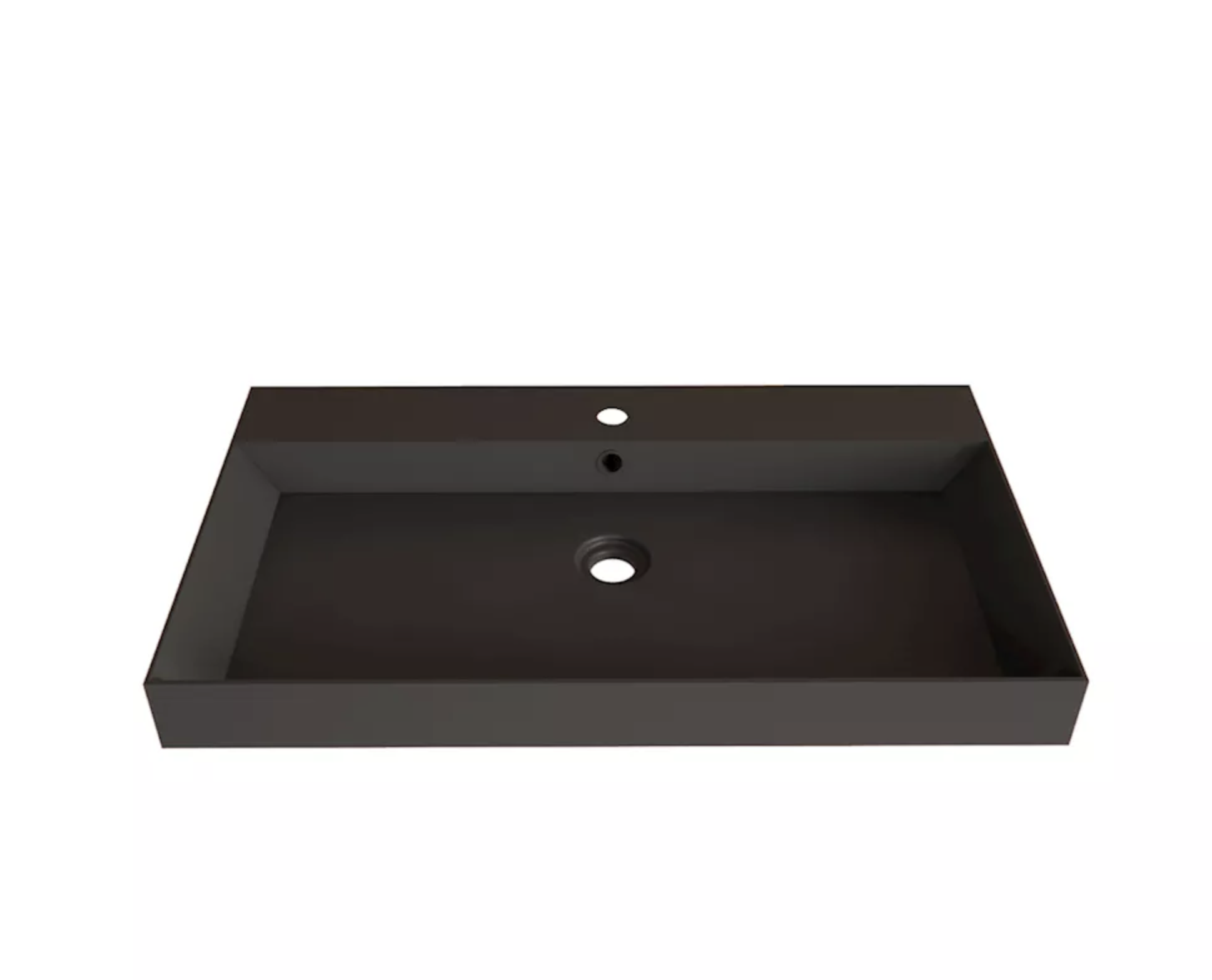 Wastafel | Lako | Mat zwart 80 cm