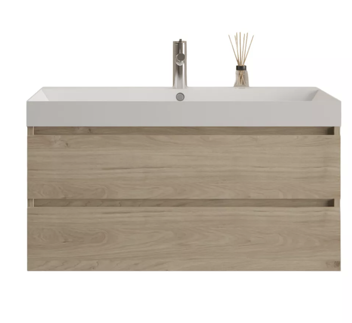 Milan | Badkamermeubel | Kastanje 100 cm