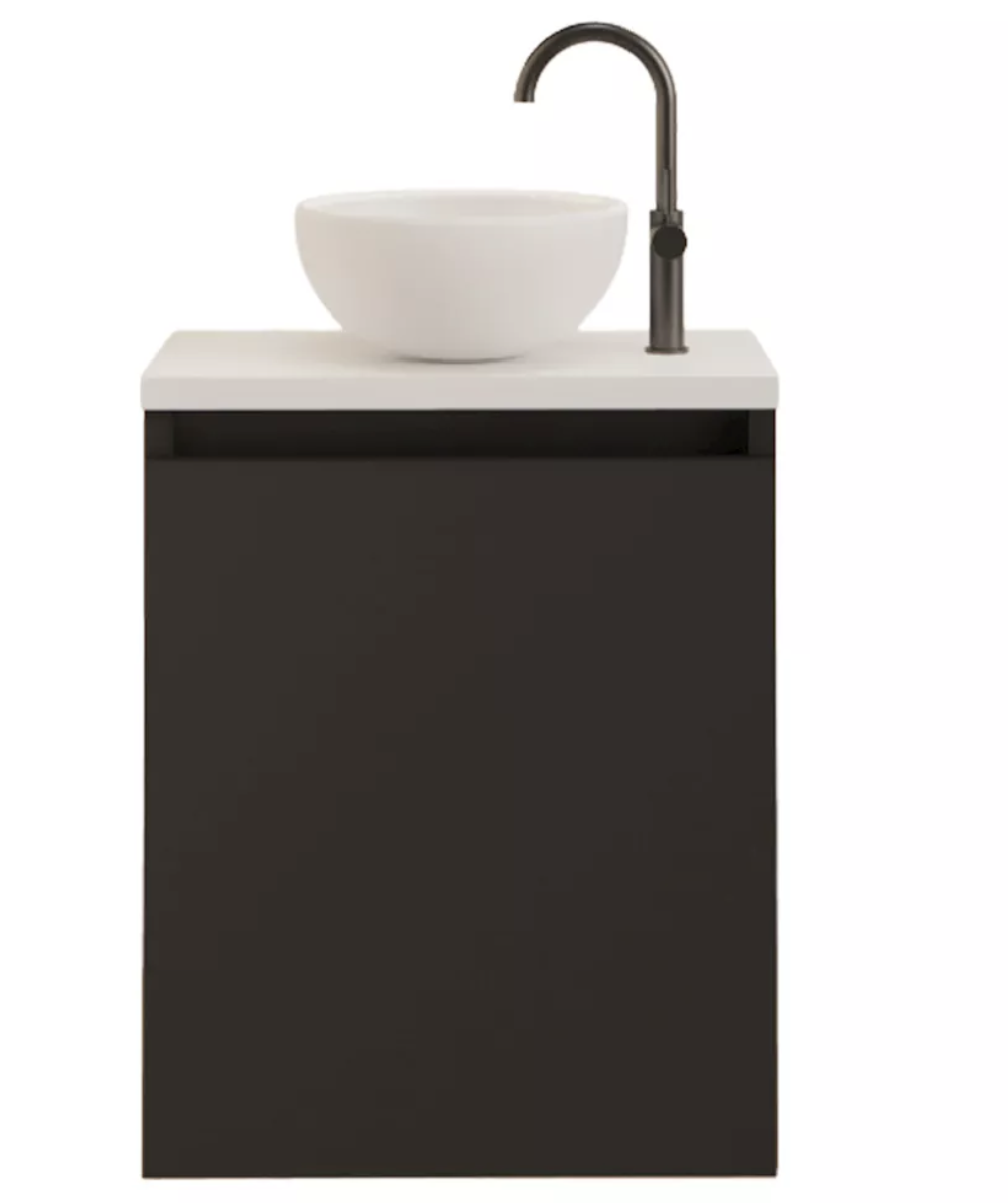 ECHO | Badkamermeubel | Mat Zwart 40 cm