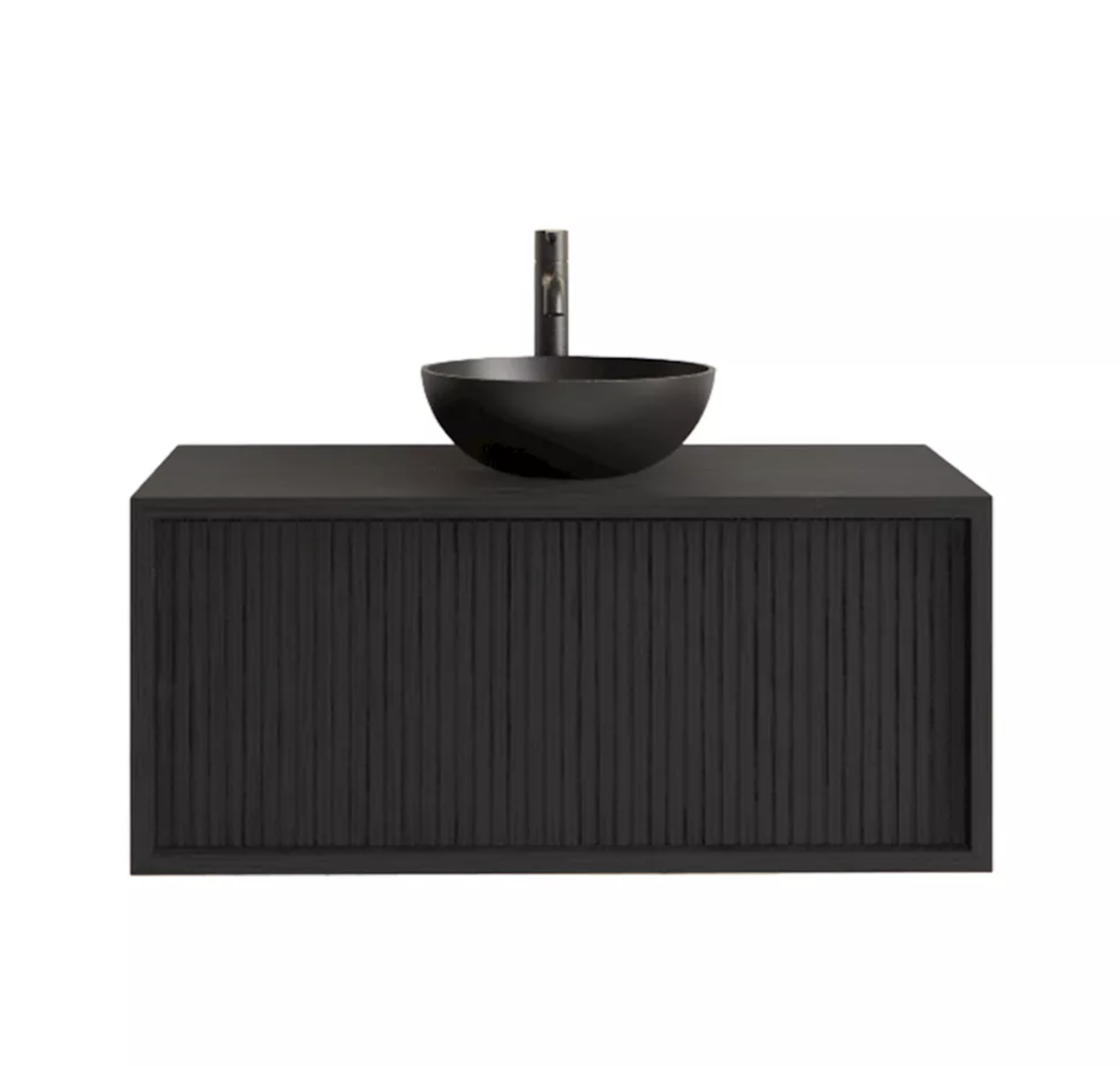 HERONIMUS | Badkamermeubel | Black Veneer 80 cm - Incl. Tp