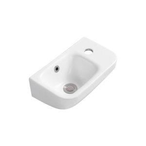 TOILETFONTEIN BOL | MAT WIT | Kraangat rechts