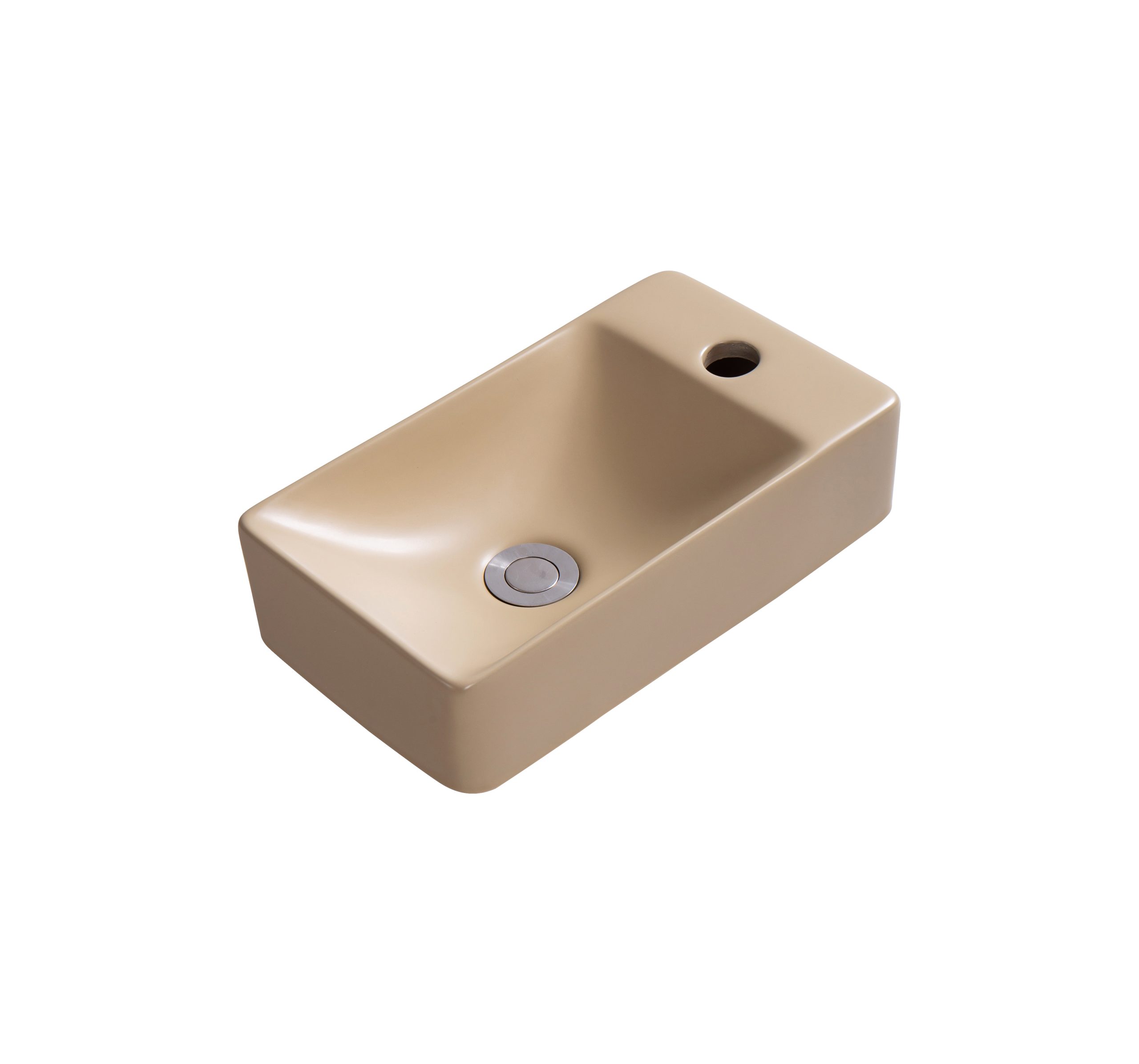 TOILETFONTEIN VIERKANT | MAT KAKI Kraangat rechts - KAYVIT