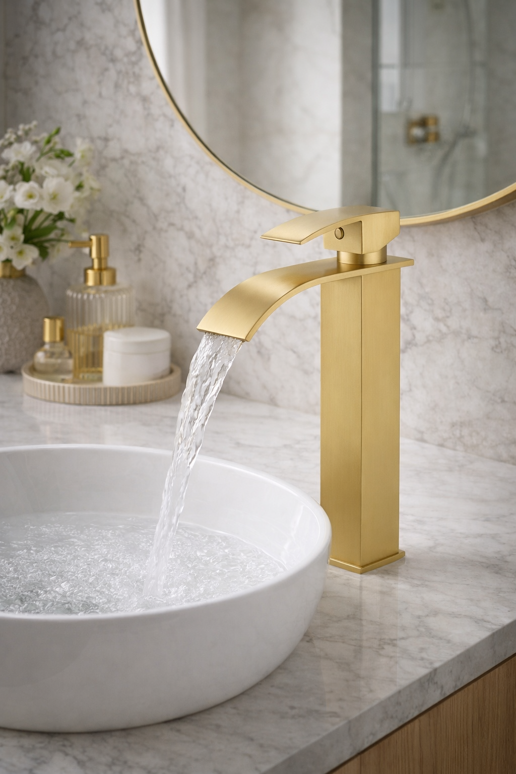 KAYvit Royale fonteinkraan XL | Geborsteld goud