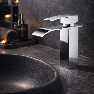 Cube Wastafelkraan | chroom | Kayvit