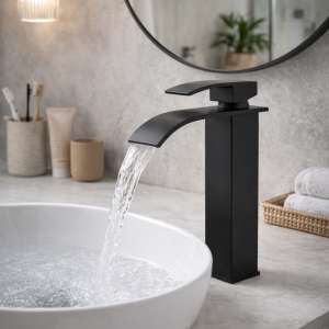 Cube fonteinkraan XL | zwart | Kayvit