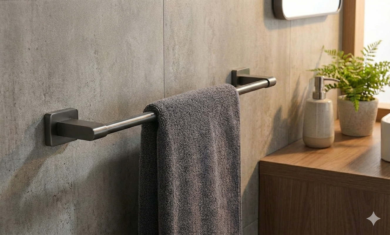 KAYvit handdoekhouder enkel | gunmetal