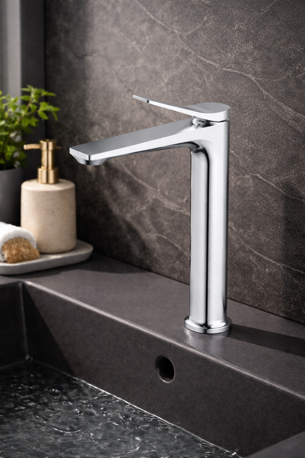 Edge Fonteinkraan XL | chroom | Kayvit