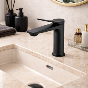 Edge wastafelkraan | zwart | Kayvit