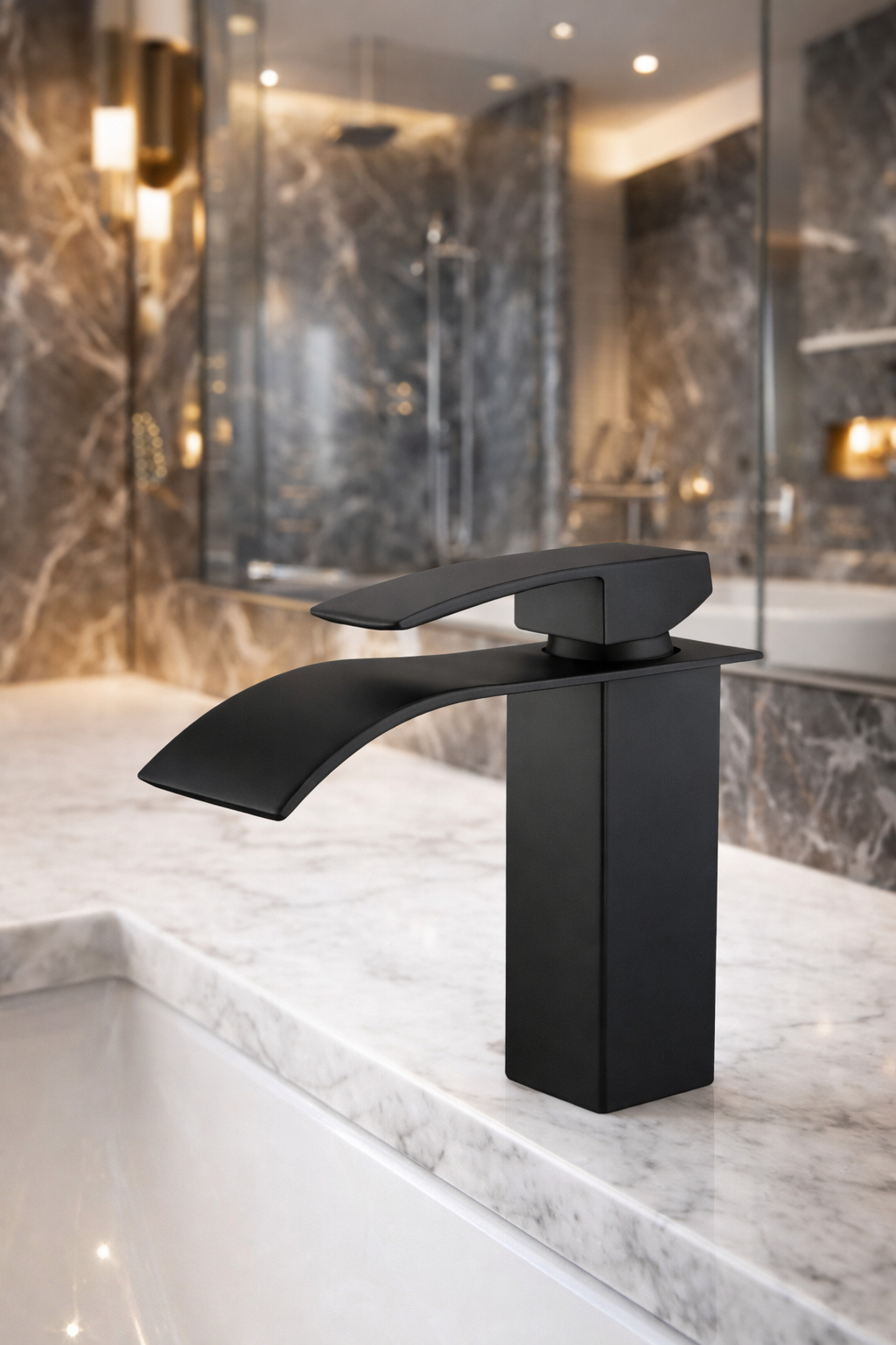 KAYvit Cube wastafelkraan | zwart