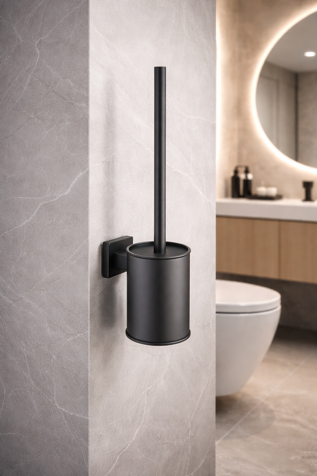 KAYvit toiletborstelhouder | gunmetal
