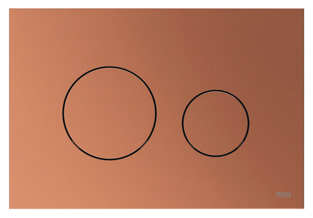 TECE LOOP bedieningsplaat | Geborsteld Rood Brons