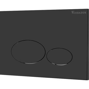 X32 Metal drukplaat voor inbouwreservoir mat zwart