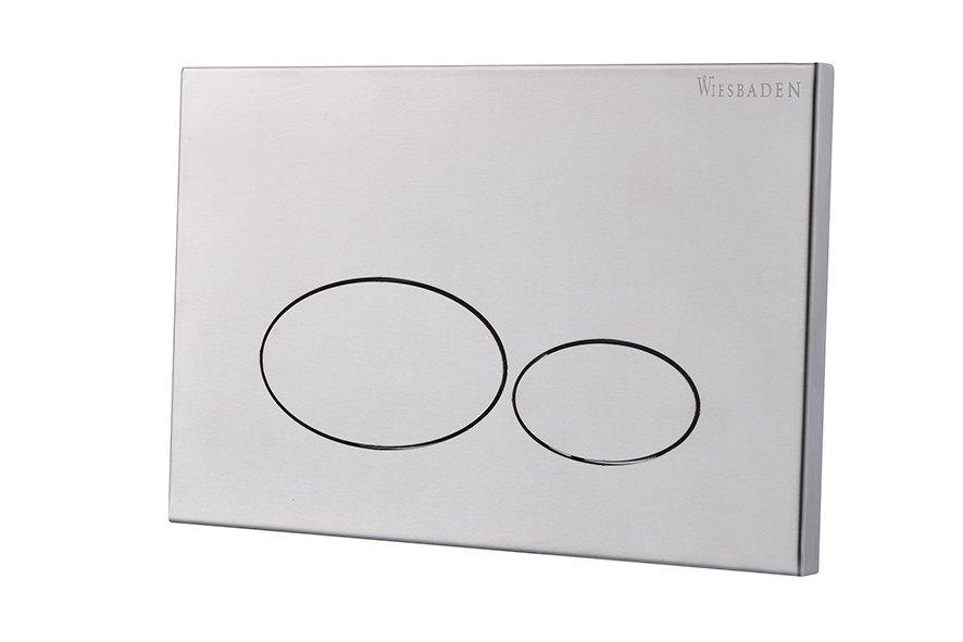 X32 Metal drukplaat voor inbouwreservoir RVS geborsteld