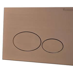 X32 Metal drukplaat voor inbouwreservoir geborsteld brons koper PVD