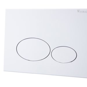 X32 Metal drukplaat voor inbouwreservoir mat wit