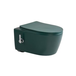 Bidet Hangtoilet mat groen rond | warm en koud water | Tornado/rimless | Kayvit