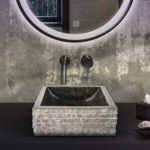 Waskom | ALUR | VIERKANT KUIPVORMIG | ZWART